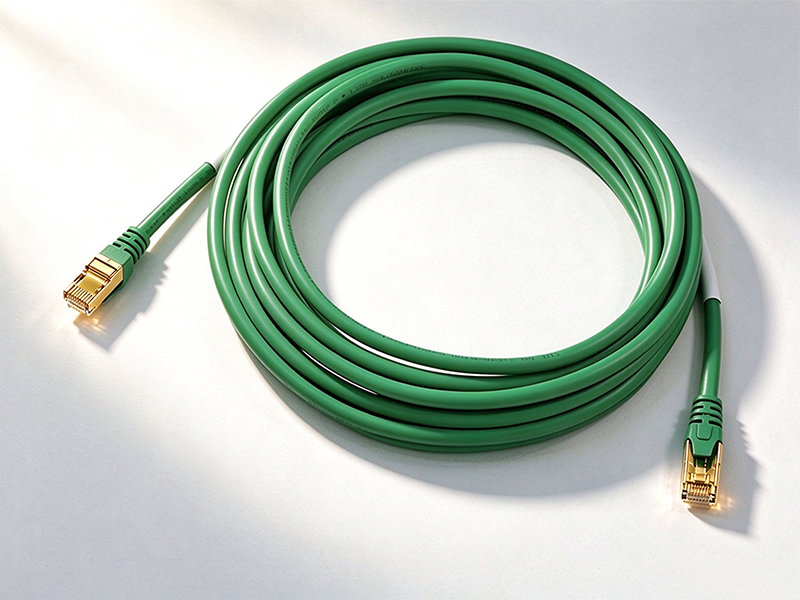 STANDARD CAT6A LAN PATCH GREEN LSZH CABLE PROFINET RJ45 PLUG GOLD
