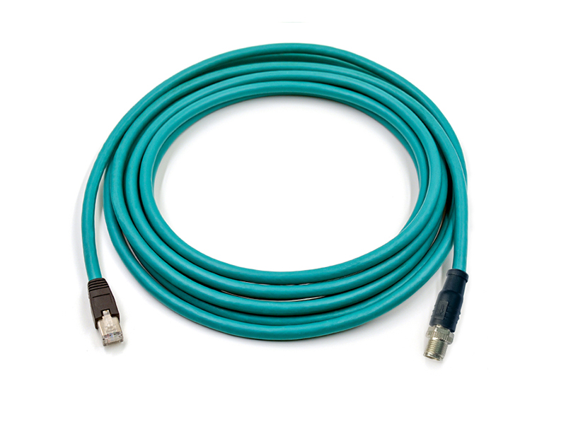 CUSTOMIZED M12 X CODE PLUG WATERPROOF CABLE INDUSTRIAL ETHERNET PROFINET