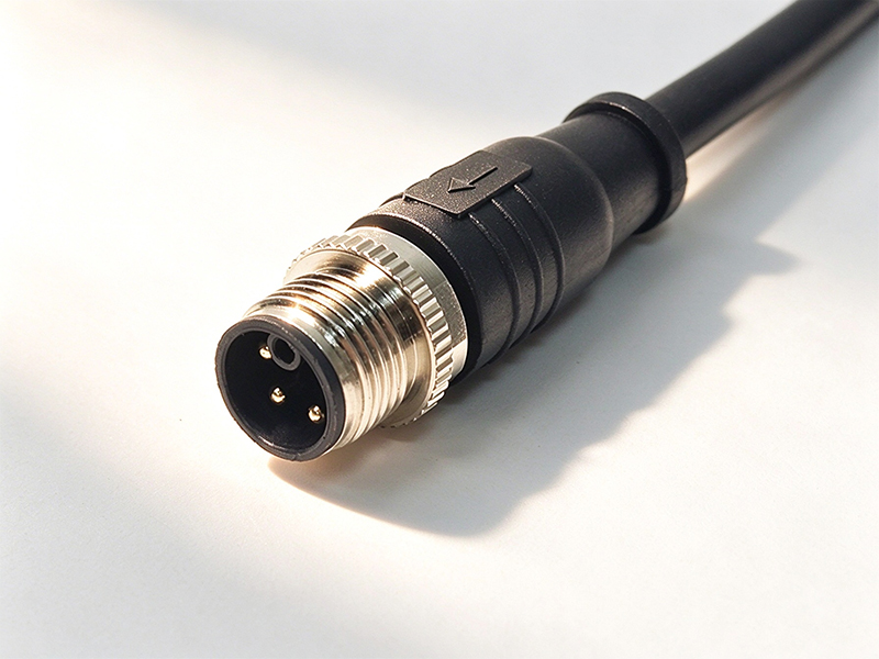 M12 K CODE CONNECTOR 5PIN MALE INDUSTRIAL WATERPROOF CABLE POWER  PLUG