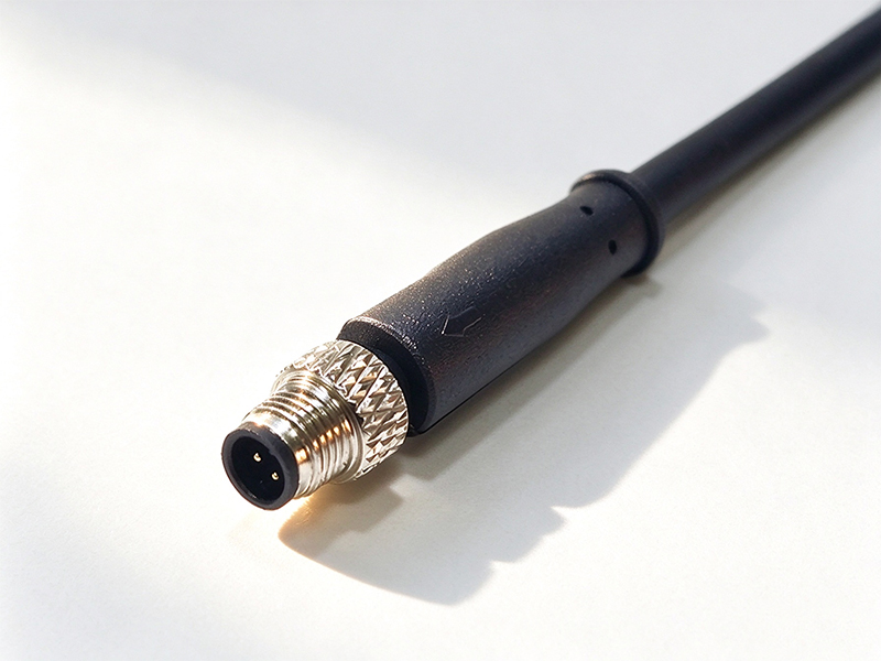 SENSOR CONNECTOR M5 PLUG 4POS MALE SIGNAL CABLE ASSEMBLY IP67 WATERPROOF