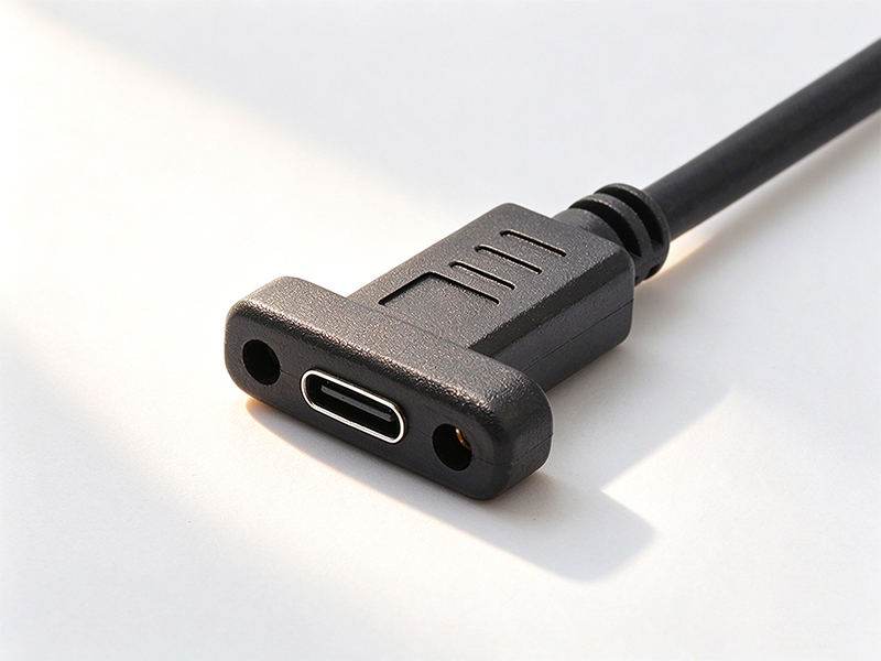 USB3.2 TYPE-C SOCKET WITH SCREW LOCKING CABLE ASSEMBLY CUSTOMIZATION