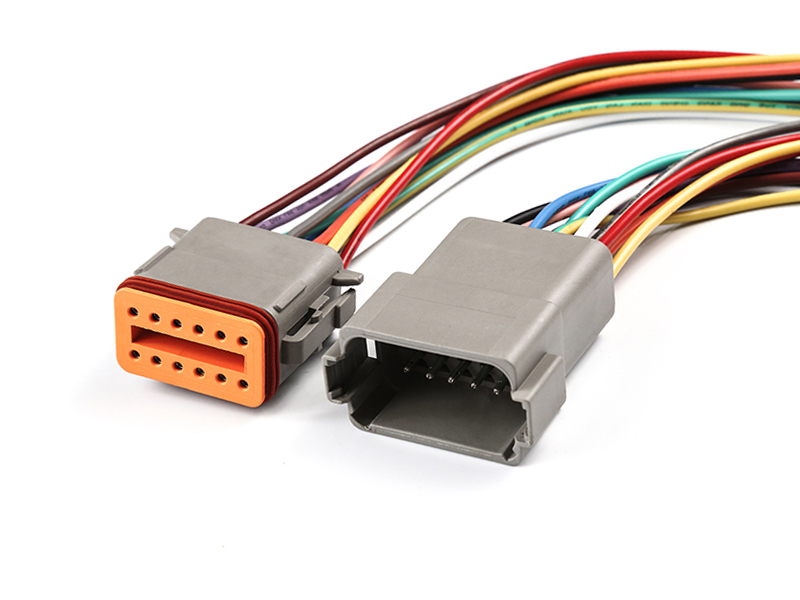 CUSTOMIZED DEUTSCH DT04-12PA | DT06-12SA AUTOMOTIVE CONNECTOR CABLE HARNESS ASSEMBLY